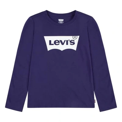 Abbildung von Levi&#039;s Baby Mädchen LVG L/S Batwing Tee T Shirt, Grape Levis, 4 5 Jahre