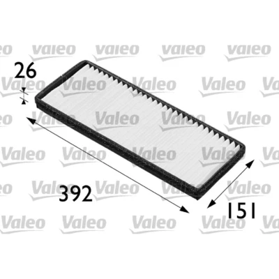 Abbildung von VALEO CLIMFILTER COMFORT 698164 Innenraumfilter Partikelfilter 390 144 26 AUDI: A4 B5 Avant, B7 Saloon, VOLKSWAGEN: Passat Estate