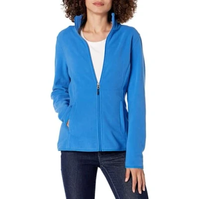 Abbildung von Amazon Essentials Damen Weiche Polarfleece Jacke mit durchgehendem Reißverschluss in klassischer Passform (erhältlich Übergrößen), Königsblau, XXL