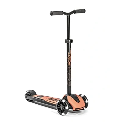 Abbildung von Scoot &amp; Ride Highwaykick 5 LED Scooter Roller Kunststoff/Metall Peach, Maße: ca. 55cm x 15cm 24cm, 96436