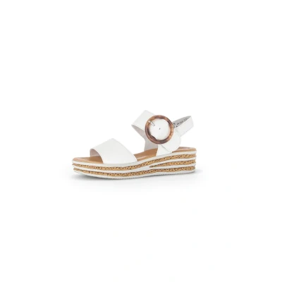 Abbildung von Gabor Keilsandalette, Damen, Größe: 44, Weiss Schuhe
