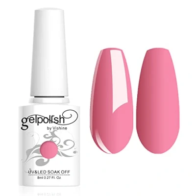 Abbildung von Vishine Gel Nagellack Soak Off UV LED Nagel Gellack für Nail Art Salon DIY zu Hause Starter Maniküre 8ml #1058