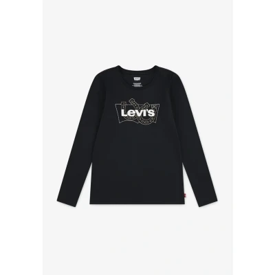 Abbildung von Levi&#039;s Batwing FILL Langarmshirt für Kinder, Größe: 128, Jet black