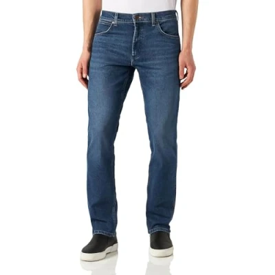 Abbildung von Wrangler Greensboro Jeans Straight Leg, Herren, Größe: 44x34, Blue arcade