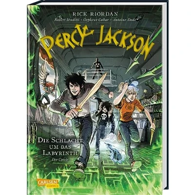 Abbildung von Percy Jackson (Comic) 4: Die Schlacht um das Labyrinth: Der Kinderbuch Klassiker als Comic Adaption für Jungen und Mädchen ab 12 Jahre über griechische Götter Titanen (4)