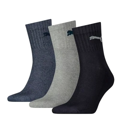 Abbildung von PUMA Basic Short Crew Unisex Sporsocken im Farbmix. 9 Paar (39 42 Paar, Navy/Grey/nightshadow Blue)