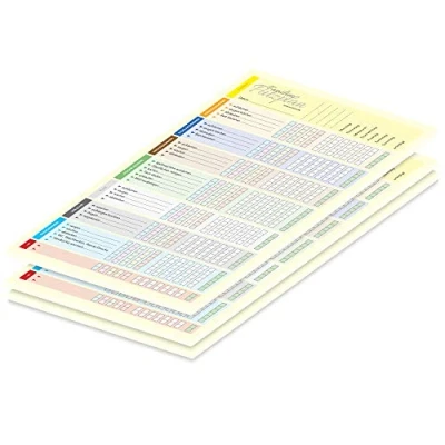 Abbildung von PRICARO Putzplan &quot;Family&quot;, magnetisch, bunt, A4, 25 Blatt, 3 Stück