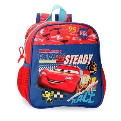 Abbildung von Joumma Disney Cars Lets Race Kindergartenrucksack, rot, 21 x 25 10 cm, Polyester, 5,25 l, Kindergarten Rucksack