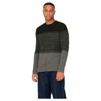 Abbildung von Only &amp; Sons Onspanter CREW Strickpullover, Herren, Größe: Large, Rosin