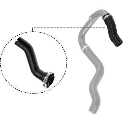 Abbildung von GATES 09 0480 Ladeluftschlauch PE (Polyethylen) FIAT: Grande Punto Hatchback, III Hatchback