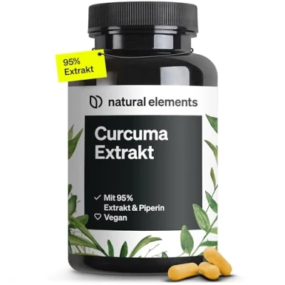 Abbildung von Curcuma Extrakt Hochdosiert: Curcumingehalt EINER Kapsel entspricht 10.000mg Kurkuma Hochdosiert aus 95% 90 Kapseln Laborgeprüft, vegan und in Deutschland produziert