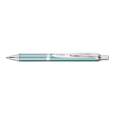 Abbildung von Pentel BL407LS A EnerGel Liquid Gel Roller Sterling mit matt blaue Oberfläche, Strichstärke 0.35 mm, Kugeldurchmesser 0.7 schwarz, 1 Stück (1er Pack)