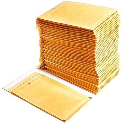 Abbildung von Gepolsterte Umschläge aus Polyethylen Innenpolster, Farbe Braun, Versandtaschen mit Kapazität für Dokumente einer maximalen Fläche (20 Polsterumschläge, 230x340 mm)