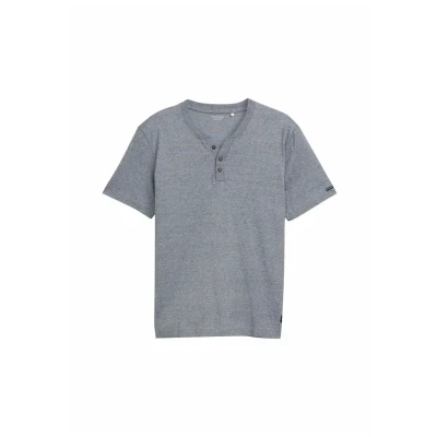Abbildung von TOM Tailor Henley Tshirt basic, Herren, Größe: XXL, Navy white fine stripe