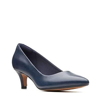Abbildung von Clarks Damen Linvale Jerica Pumps, Navy Leather, 40 EU