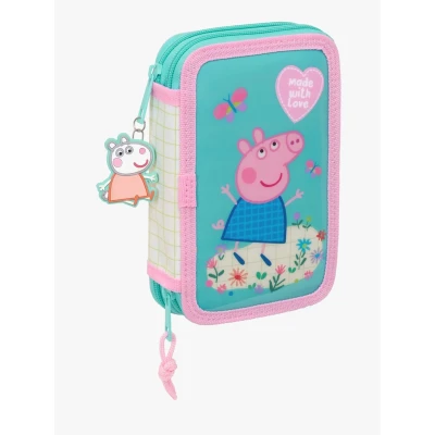 Abbildung von Peppa Wutz Doppel Federmäppchen, Minzgrün