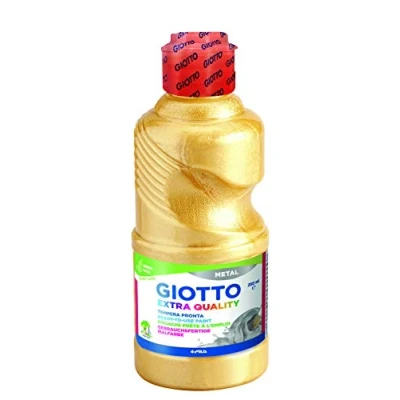 Abbildung von Giotto Extra Quality, Malfertige METALLIC Temperafarbe höchster Qualität, 250 ml gold
