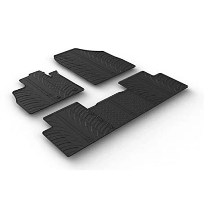 Abbildung von Gledring 0035 Fußmattensatz Gummi vorne und hinten 5 schwarz 750mm 550mm