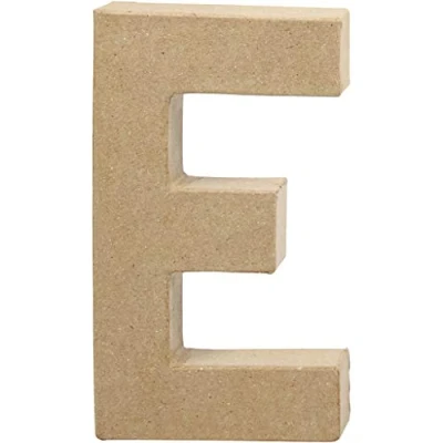 Abbildung von Creativ Pappmaché Zahl, 20 cm, 1 Stück, beige,