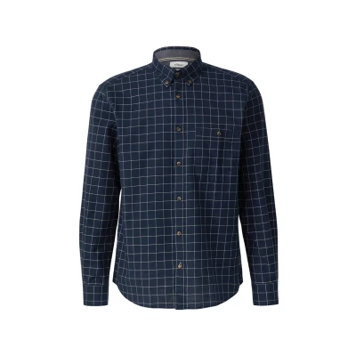 Abbildung von s.Oliver Regular FIT AUS MIT Buttondownkragen Hemd, Herren, Größe: 3XL, Navy