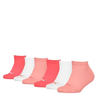 Abbildung von Puma Plain Sneaker Unisex 6 PACK Socken für Kinder, Größe: 27 30, Pink combo
