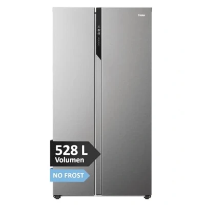 Abbildung von Haier SBS 90 SERIE 5 HSR5918DNMP Kühl Gefrierkombination/Side by Side/Energieeffizienzklasse D/XL Slim Line/Leise/Multi Airflow System/Total No Frost/Inverter Kompressor/Edelstahl