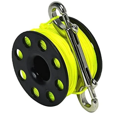 Abbildung von Best Divers ml0057yl Reel, Diver Unisex Erwachsene, Schwarz, 45 Meter