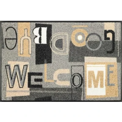 Abbildung von wash+dry Fußmatte, Welcome Goodbye 50x75cm, innen und außen, waschbar, bunt