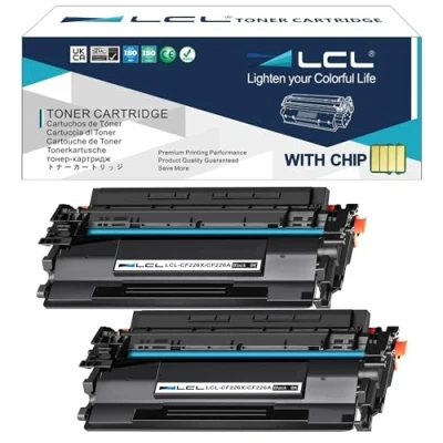 Abbildung von LCL kompatible Tonerkartusche 26A 26X CF226A CF226X (2 Schwarz) Ersatz für HP Laserjet Pro M402n M402d M402dn M402dne M402dw MFP M426 M426dw M426fdn M426fdw