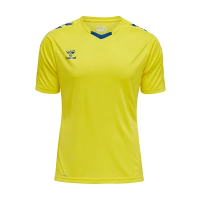 Abbildung von Hummel Hmlcore XK POLY S/S Tshirt print, Herren, Größe: XXL, Blazing yellow true blue
