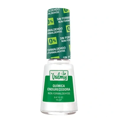 Abbildung von Valmy Chemischer Nagelhärter, Formaldehydfrei und ohne schädliche Formel 7 Inhaltstoffe, stärkende schützende Nagellack Behandlung, 14 ml (1 Einheit)