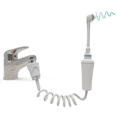 Abbildung von SoWash Munddusche VORTICE ORTHODONTIC Verbindet mit dem Wasserhahn ohne Batterien und Strom Italienisches Produkt