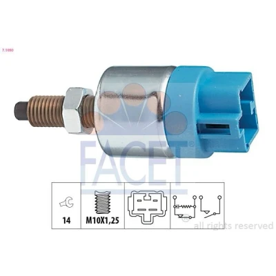 Abbildung von FACET 7.1090 Bremslichtschalter mechanisch M10X1,25 Made in Italy OE Equivalent