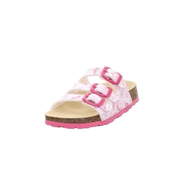 Abbildung von Superfit Mädchen Fussbettpantoffel Pantoffeln, Weiß Pink 1040, 40 EU