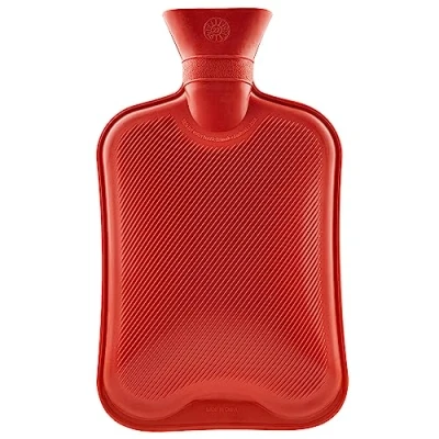 Abbildung von Wärmflasche Ohne Bezug, 2er und 3er Pack Wärmflaschen Groß 1.8L Gummi, Hot Water Bottle Robust Langlebig aus Naturkautschuk, Bettflasche für Kinder Erwachsene (Rot, 1 pack)