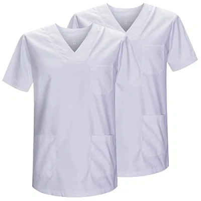 Abbildung von MISEMIYA Packung 2 STK. SANITÄRE CASACA Unisex Uniformen UNIFORM MEDIZINISCHE Ref. 817 * 4XL, Weiß 21