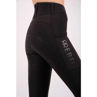 Abbildung von Montar Reithose Highwaist Thigh Pocket Full Grip Schwarz 30