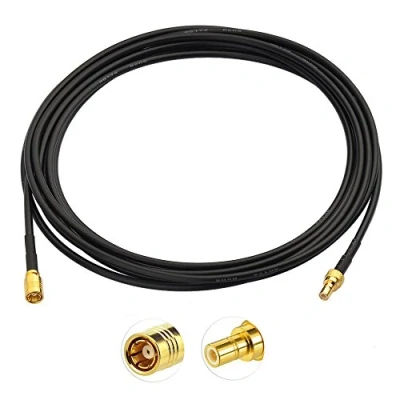 Abbildung von BINGFU DAB Kfz Antennekabel SMB Stecker auf Buchse Adapter RG174 3m Verlängerungskabel Kompatibel mit Kenwood Pioneer Pure JVC Alpine Clarion Autoradio MEHRWEG