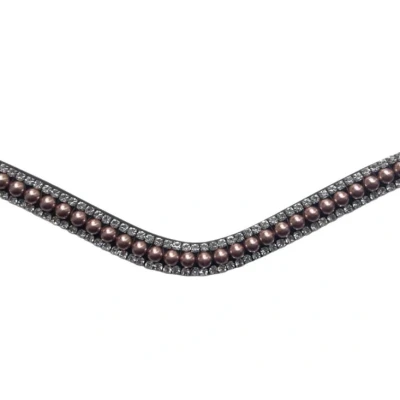Abbildung von Montar Stirnriemen Rosegold Pearls Schwarz