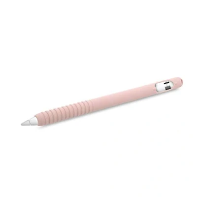Abbildung von kwmobile Schutzhülle kompatibel mit Apple Pencil (1. Gen) Hülle Stift Silikon Case Schutz Abdeckung Ladeanschluss Altrosa