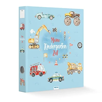 Abbildung von Trötsch Ordner Kindergarten Fahrzeuge Sammelordner Hefter A4 Motivordner: Aktenordner Mappe Schnellhefter
