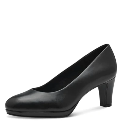 Abbildung von MARCO TOZZI Damen Pumps aus Leder Elegant, Schwarz (Black), 40 EU