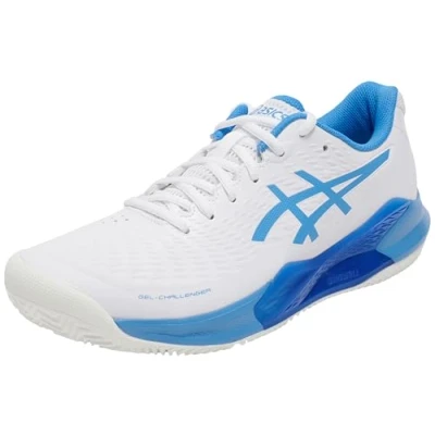 Abbildung von Asics Gelchallenger 14 Tennisschuh für Sandplätze, Damen, Größe: 42.5, White/blue coast Schuhe