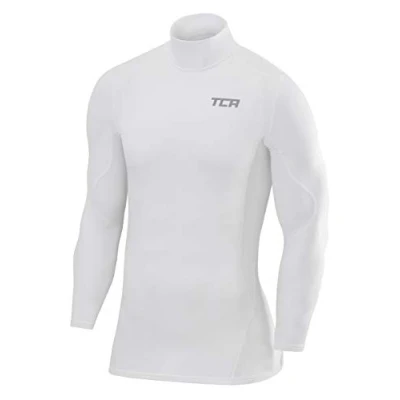 Abbildung von TCA Herren SuperThermal Baselayer Langarmshirt, Kompressionshirt mit Stehkragen Weiss, XL