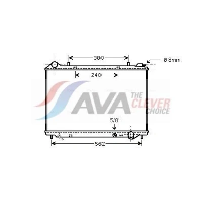 Abbildung von PRASCO OLA2441 Kühler, Motorkühlung Aluminium 425mm 618mm 32mm Kühlrippen gelötet
