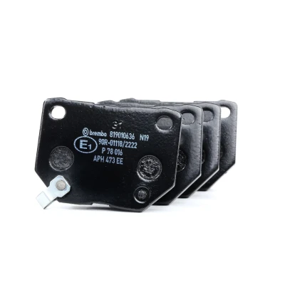 Abbildung von BREMBO P 78 016 Bremsbelagsatz mit akustischer Verschleißwarnung ohne Zubehör SUBARU: Impreza II Estate, Saloon, III Hatchback
