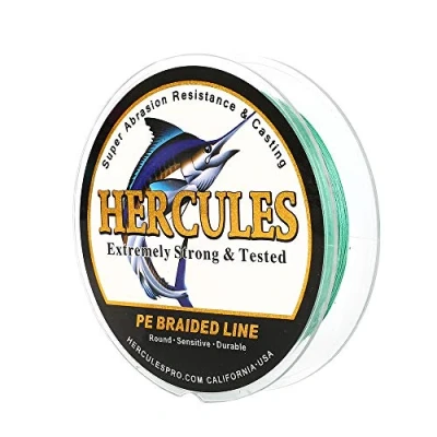 Abbildung von HERCULES Super Cast 100m 2000m Yards Geflochtene Angelschnur 10lb 300lb Test für Salzwasser Süßwasser PE Geflecht Fischdraht Superline 8 Stränge