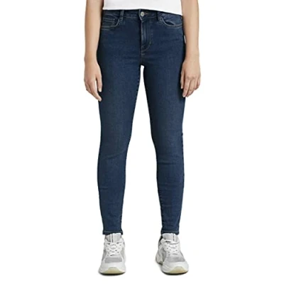 Abbildung von TOM Tailor Denim NELA Jeans Skinny Fit Used mid stone blue, Damen, Größe: Sx32, blue