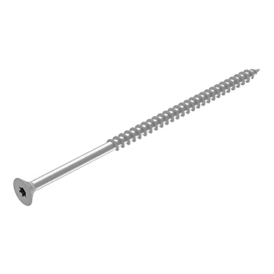 Abbildung von SECCARO Spanplattenschraube 6 x 130 mm, Edelstahl V2A VA A2, Holzschraube mit Teilgewinde, TX/Innensechsrund 50 Stück