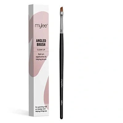 Abbildung von Mylee Angled Brush, ein schräger Pinsel zum Auftragen von Gel Nailart und Nagellack. Maniküre Tool in Profiqualität ideal für den Gebrauch zu Hause oder im Salon.